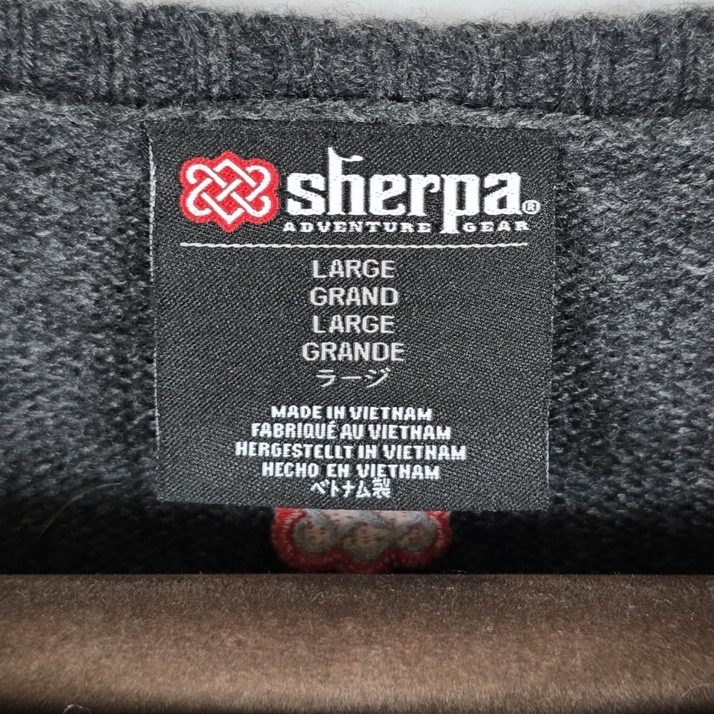 Sherpa Adventure Gear Merino Wool Alpaca Knit Maya Sweater Dress Gray Sz.Large - Picture 7 of 11